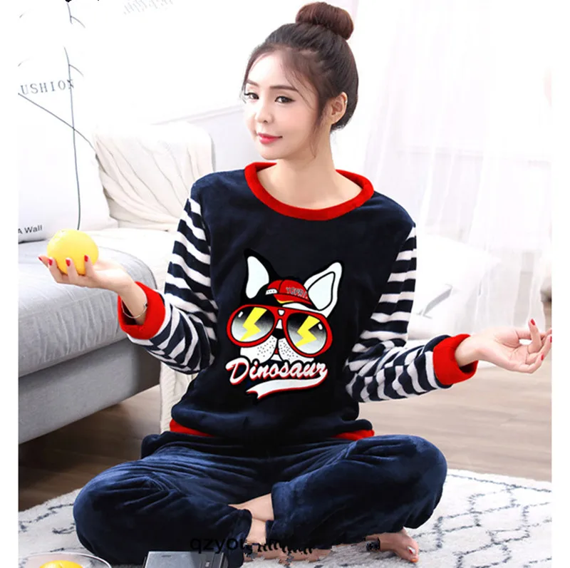S-5XL Pajamas Sets for WomenWinter Fashion NightWear Leisure Home Cloth woman long Sleeve Flannel warm pyjama Girl Sleepwear Set 
S-5XL Pajamas Sets for WomenWinter Fashion NightWear Leisure Home Cloth woman long Sleeve Flannel warm pyjama Girl Sleepwear Set