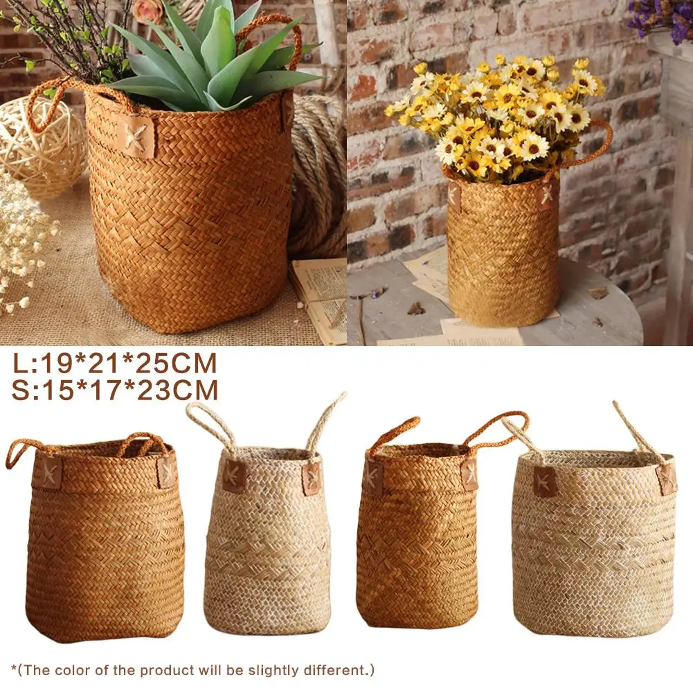 Rattan Basket Foldable Natural Woven Seagrass Belly Storage Basket Flower Pot Folding Basket Weaving Dirty Garment Fruit
Rattan Basket Foldable Natural Woven Seagrass Belly Storage Basket Flower Pot Folding Basket Weaving Dirty Garment Fruit