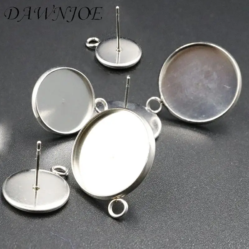 DAWNJOE 8 Size New 20pcs 6-20mm Stainless Steel Earrings Cabochons Blank Steeing DIY Making Stud Earrings ewelry Finding
DAWNJOE 8 Size New 20pcs 6-20mm Stainless Steel Earrings Cabochons Blank Steeing DIY Making Stud Earrings ewelry Finding