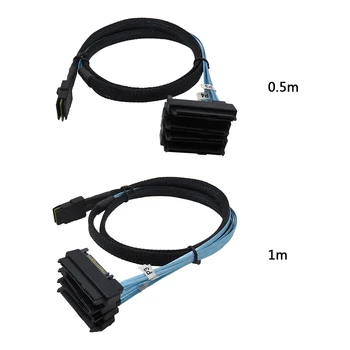 VKTECH Mini SAS 36 Pin SFF-8087 to 4 SAS 29 Pin SFF-8482 Cable with 15P SATA Power
VKTECH Mini SAS 36 Pin SFF-8087 to 4 SAS 29 Pin SFF-8482 Cable with 15P SATA Power