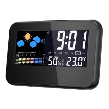 Digital Alarm Clock with Weather Stattion Thermometer Colorful LCD Screen Digital Clock Multifunction Electronic Table Clocks
Digital Alarm Clock with Weather Stattion Thermometer Colorful LCD Screen Digital Clock Multifunction Electronic Table Clocks