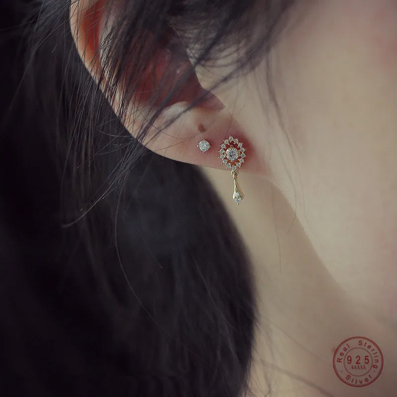 925 Sterling Silver 14K Gold Vintage Evil Eye Stud Earrings Women Pavé Crystal Exquisite Temperament Wedding Jewelry Gift
925 Sterling Silver 14K Gold Vintage Evil Eye Stud Earrings Women Pavé Crystal Exquisite Temperament Wedding Jewelry Gift