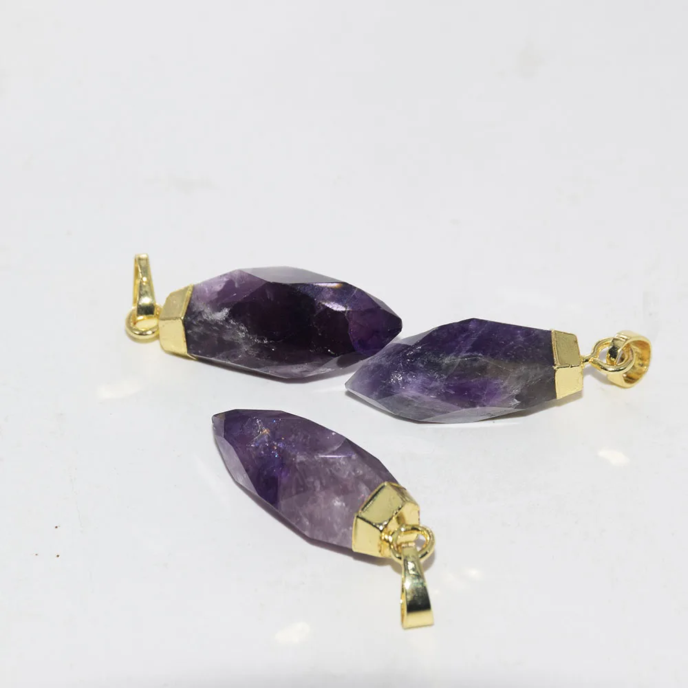 Natural Purple Crystal Quartz Gold Point Pendant femme 2019 Long chakra amethysts healing stone pendant for women Diy Jewelry
Natural Purple Crystal Quartz Gold Point Pendant femme 2019 Long chakra amethysts healing stone pendant for women Diy Jewelry