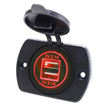 Motorcycle Quick Multiple Protections Dual USB With LED Light Truck Universal Phone PC Adapter Tablet 12V 24V Travel Car Charger
Motorcycle Quick Multiple Protections Dual USB With LED Light Truck Universal Phone PC Adapter Tablet 12V 24V Travel Car Charger