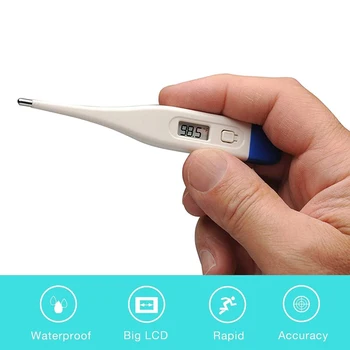 Electronic Digital Medical Baby Kit Thermometer Infant Mouth Rectal Armpit Body Temperature Measuring With LCD Display
Electronic Digital Medical Baby Kit Thermometer Infant Mouth Rectal Armpit Body Temperature Measuring With LCD Display