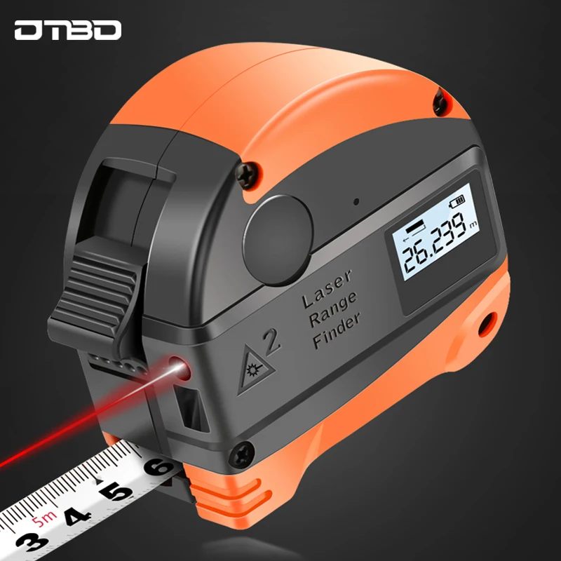 2 in 1 30M Laser Rangefinder LCD Digital Tape Measure Distance Measurer Meter Range Finder Infrared Construction Gauging Tool
2 in 1 30M Laser Rangefinder LCD Digital Tape Measure Distance Measurer Meter Range Finder Infrared Construction Gauging Tool