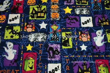 100*140cm Halloween Black Cat Pumpkin Witch Ghost Cotton Sewing FabricDIY Handmade Material Hometextile Patchwork
100*140cm Halloween Black Cat Pumpkin Witch Ghost Cotton Sewing FabricDIY Handmade Material Hometextile Patchwork