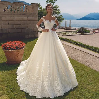 Dubai Vestido De Noiva Muslim Wedding Dresses A-line Long Sleeves Tulle Appliques Lace Cheap Wedding Gown Bridal Dresses
Dubai Vestido De Noiva Muslim Wedding Dresses A-line Long Sleeves Tulle Appliques Lace Cheap Wedding Gown Bridal Dresses