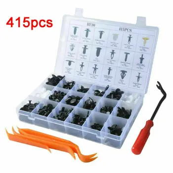 415 Pcs Auto Fastener Series Car Push Pin Clips Door Panel Bumper Fasteners Fast Fixed Fabric Fastener Repair kit Button Rivet
415 Pcs Auto Fastener Series Car Push Pin Clips Door Panel Bumper Fasteners Fast Fixed Fabric Fastener Repair kit Button Rivet