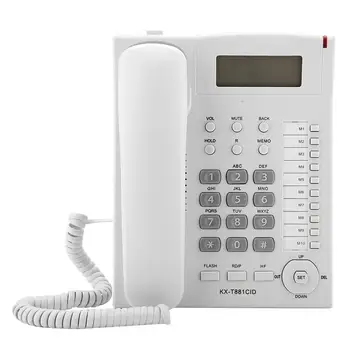 KX-T881 Home Hotel Wired Desktop Telephone Office Landline Telephone with Bracket 
KX-T881 Home Hotel Wired Desktop Telephone Office Landline Telephone with Bracket