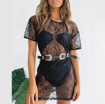 2020 hirigin New Women Swimwear Bikini Cover-ups Lace Sheer Dress Sexy Black Mini Beach Dress Fashion See Throught Lace Dress
2020 hirigin New Women Swimwear Bikini Cover-ups Lace Sheer Dress Sexy Black Mini Beach Dress Fashion See Throught Lace Dress