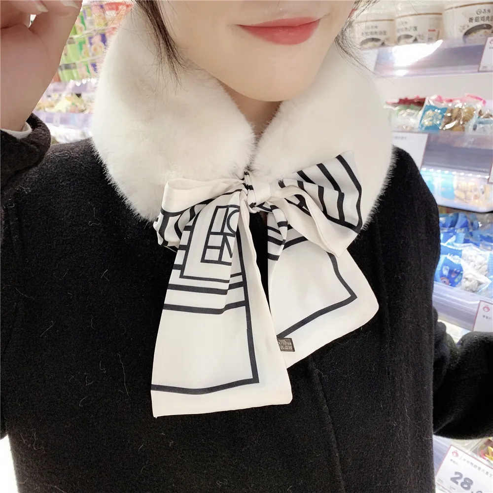 Detachable and dual-purpose scarf, women's autumn and winter Korean warm-keeping students small women's net red Plush collar
Detachable and dual-purpose scarf, women's autumn and winter Korean warm-keeping students small women's net red Plush collar