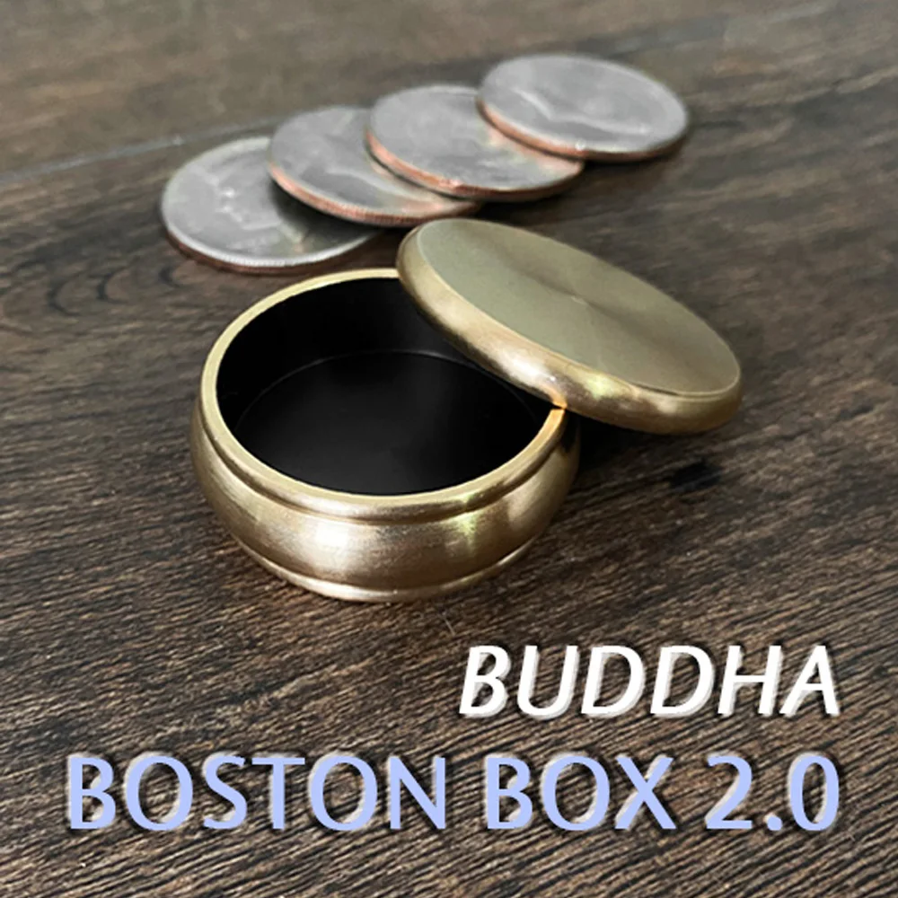 Buddha Boston Box 2.0 + Half Dollar Shell Magic Tricks Street Close Up Magia Coin Appear Vanish Magie Illusion Gimmick Props
Buddha Boston Box 2.0 + Half Dollar Shell Magic Tricks Street Close Up Magia Coin Appear Vanish Magie Illusion Gimmick Props