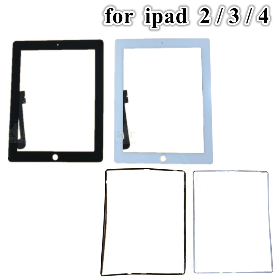 10 шт. Новый сенсорный экран для iPad 2 A1395 A1396 A1397 Передний дигитайзер Датчик