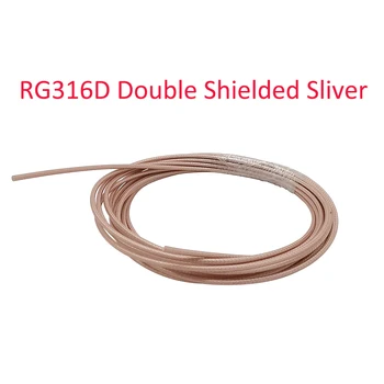 1M RF RG316D Double Shielded Sliver Coaxial Cable Antenna Feeder Transmission Connection Line Low Loss RF Connection Coax Wire
1M RF RG316D Double Shielded Sliver Coaxial Cable Antenna Feeder Transmission Connection Line Low Loss RF Connection Coax Wire