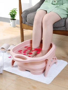 Portable Foot Sauna Bath Barrel Soaking Bucket Folding Basin Foaming Massage Bucket Home Pedicure Bathtub 2 in 1 Cover & Handle 
Portable Foot Sauna Bath Barrel Soaking Bucket Folding Basin Foaming Massage Bucket Home Pedicure Bathtub 2 in 1 Cover & Handle