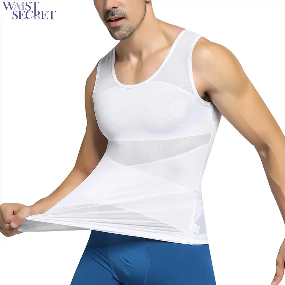 Фото Men's Corsets Tops 2019 Abdomen Stereotypes Corset Invisible Shapewear Vest Plastic Clothing fat-reducing Beer Belly Waist | Мужская
