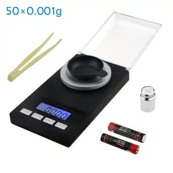 Electronic Digital Milligram Scale 50g/0.001g Lab Scale Smart Electronic Balance Gram Carat Grain Reload Jewelry Millig DAG-shi
Electronic Digital Milligram Scale 50g/0.001g Lab Scale Smart Electronic Balance Gram Carat Grain Reload Jewelry Millig DAG-shi
