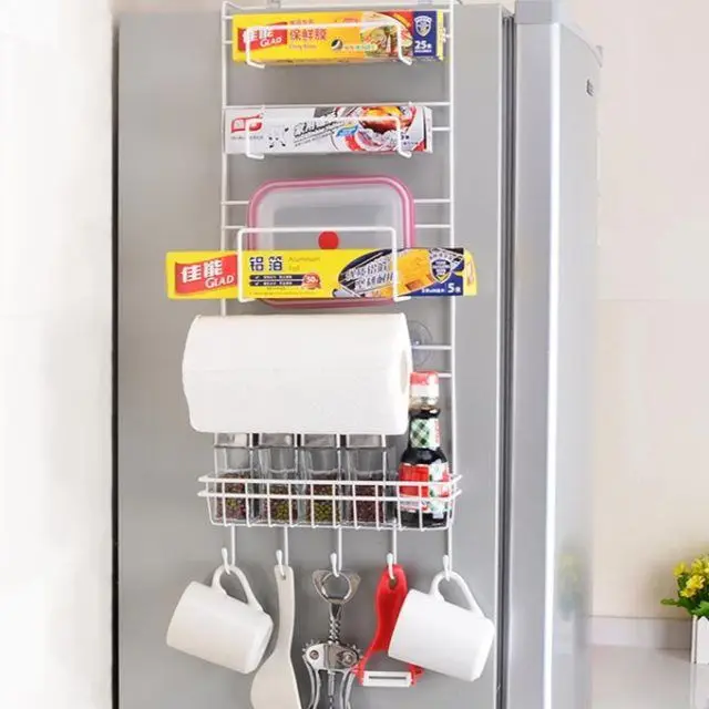 Storage Holders On Side of The Refrigerator Kitchen Multifunction Storage Shelf Crack Storage Rack Multi-layer Holder
Storage Holders On Side of The Refrigerator Kitchen Multifunction Storage Shelf Crack Storage Rack Multi-layer Holder