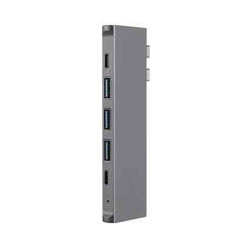 8-In-1 Hub Aluminum Type-C Hub Adapter with USB 3.1 4K HDMI Dual Type-C 3.1 to Thunderbolt 3 SD/TF Card for Pro
8-In-1 Hub Aluminum Type-C Hub Adapter with USB 3.1 4K HDMI Dual Type-C 3.1 to Thunderbolt 3 SD/TF Card for Pro