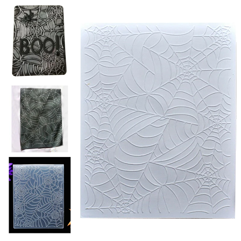Spider Web Halloween Plastic Embossing Folder Clear Stamps Embossing Folders Paper Cards Template DIY Craft 121*153mm
Spider Web Halloween Plastic Embossing Folder Clear Stamps Embossing Folders Paper Cards Template DIY Craft 121*153mm