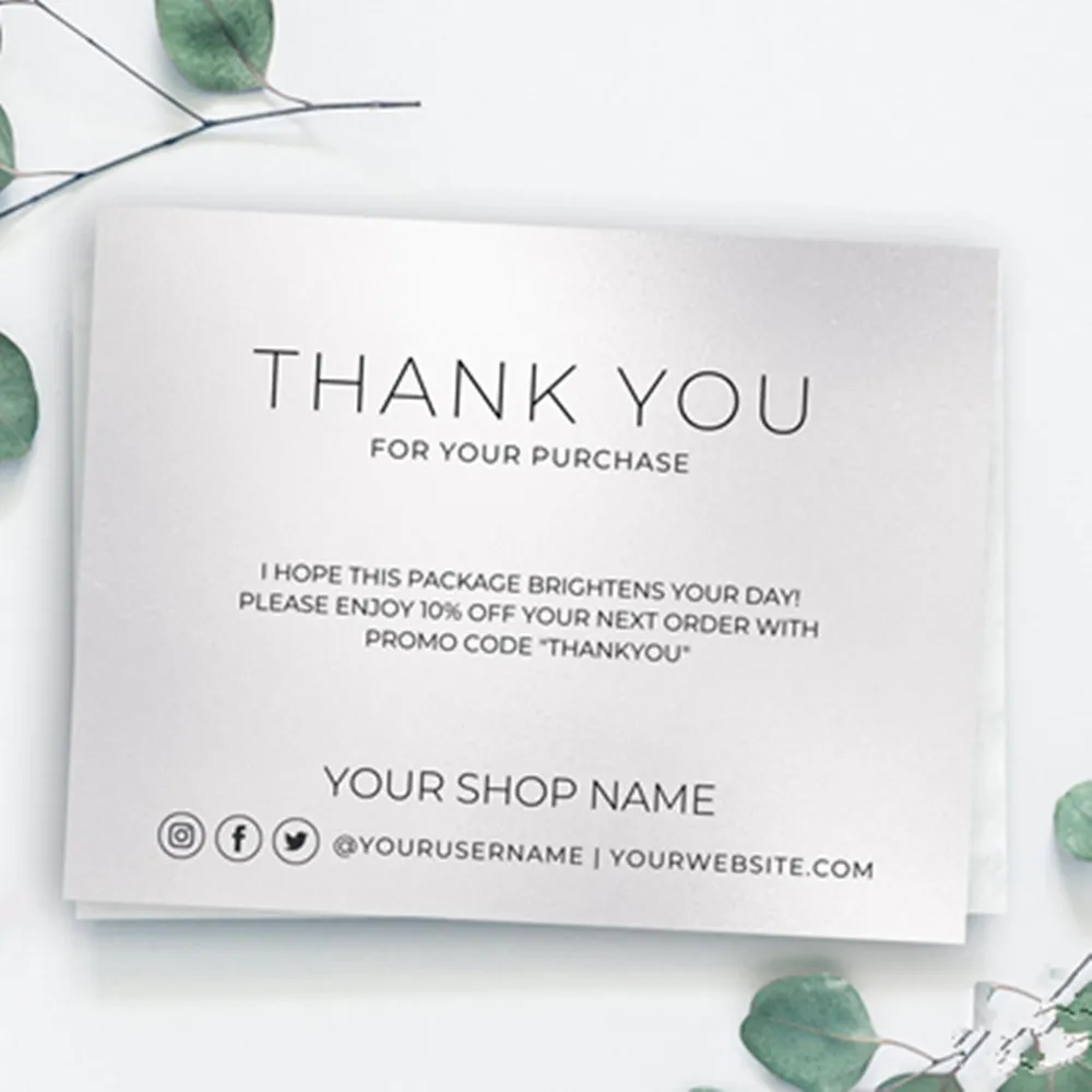 Personalize Logo Business Name Card,Silver Thank You Card Business ,Custom Text Social Medial Card 
Personalize Logo Business Name Card,Silver Thank You Card Business ,Custom Text Social Medial Card