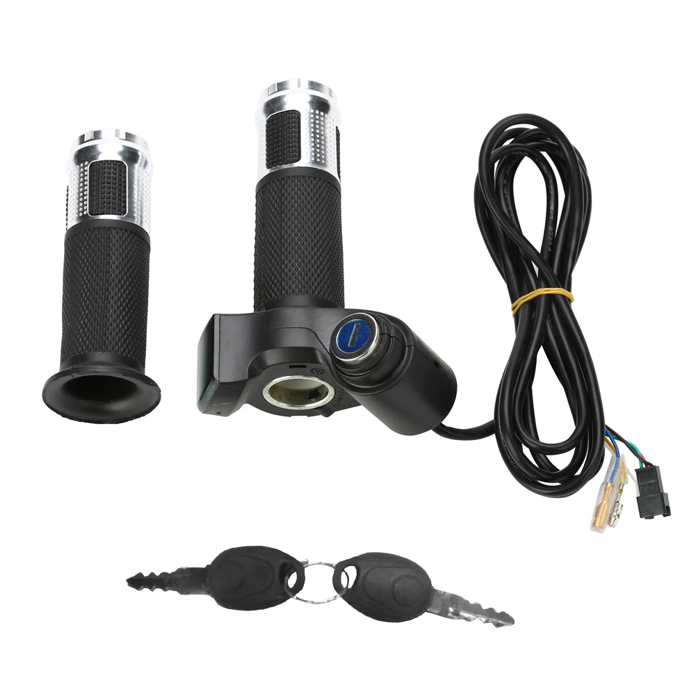 1set Aluminium Alloy Electric Bike Twist Throttle Grips with LED Display Tricycle Speed Control 5 wires scooter Accelerator
1set Aluminium Alloy Electric Bike Twist Throttle Grips with LED Display Tricycle Speed Control 5 wires scooter Accelerator
