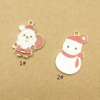 10pcs christmas father and snowman charm enamel charm for jewelry making earring pendant necklace & bracelet charm
10pcs christmas father and snowman charm enamel charm for jewelry making earring pendant necklace & bracelet charm