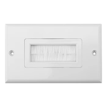 Cable Pass Through Home Single Gang Anti Dust Multifunctional Outlet Mount Panel ABS White Wall Socket Easy Install Brush Plate
Cable Pass Through Home Single Gang Anti Dust Multifunctional Outlet Mount Panel ABS White Wall Socket Easy Install Brush Plate