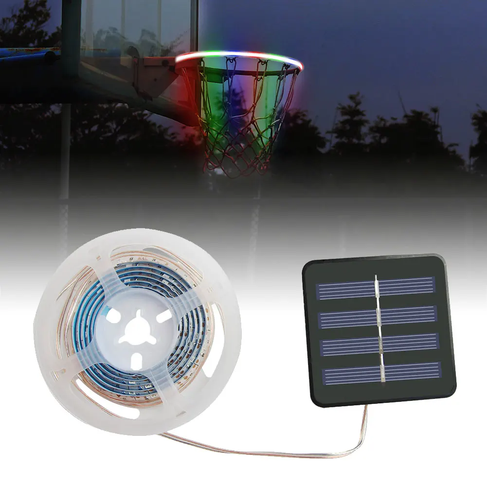 Sensor-Activated LED Basket Hoop Solar Light Basketball Hoop LED Solar Strip Light Shoot Hoops 8 Flash Modes At Night Basketball
Sensor-Activated LED Basket Hoop Solar Light Basketball Hoop LED Solar Strip Light Shoot Hoops 8 Flash Modes At Night Basketball