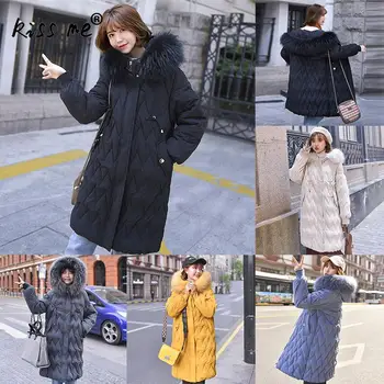 Solid Hooded Windproof Suit Women Outdoor Down Coat Mid-Long Thermal Winter Coat Warm Cotton Clothing Mid-Long Casual Jacket 
Solid Hooded Windproof Suit Women Outdoor Down Coat Mid-Long Thermal Winter Coat Warm Cotton Clothing Mid-Long Casual Jacket