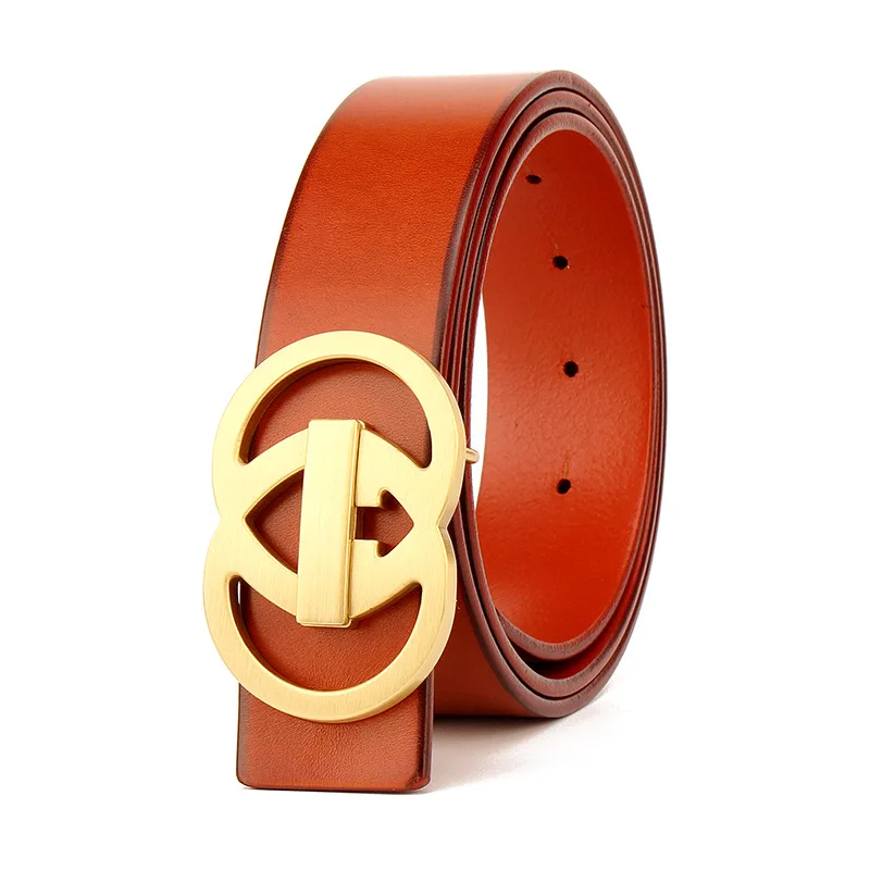 Fashion copper buckle men's belt women's jeans men's high quality brand designer leather men and women belt letter buckle
Fashion copper buckle men's belt women's jeans men's high quality brand designer leather men and women belt letter buckle