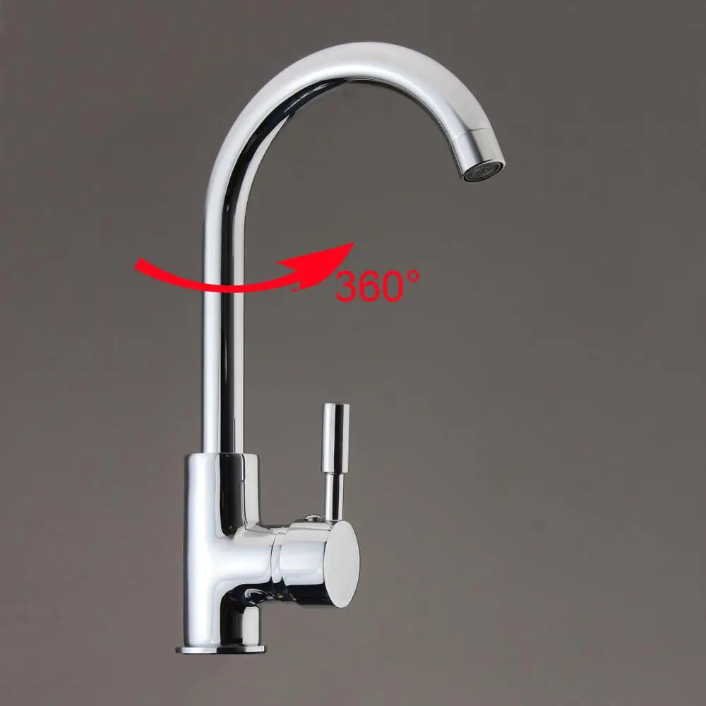 Kitchen 360Degree Rotatable Spout Sink Basin Water Faucet Curved Mixer Tap Bathroom Hot And Cold Single Handle Tap Faucet
Kitchen 360Degree Rotatable Spout Sink Basin Water Faucet Curved Mixer Tap Bathroom Hot And Cold Single Handle Tap Faucet