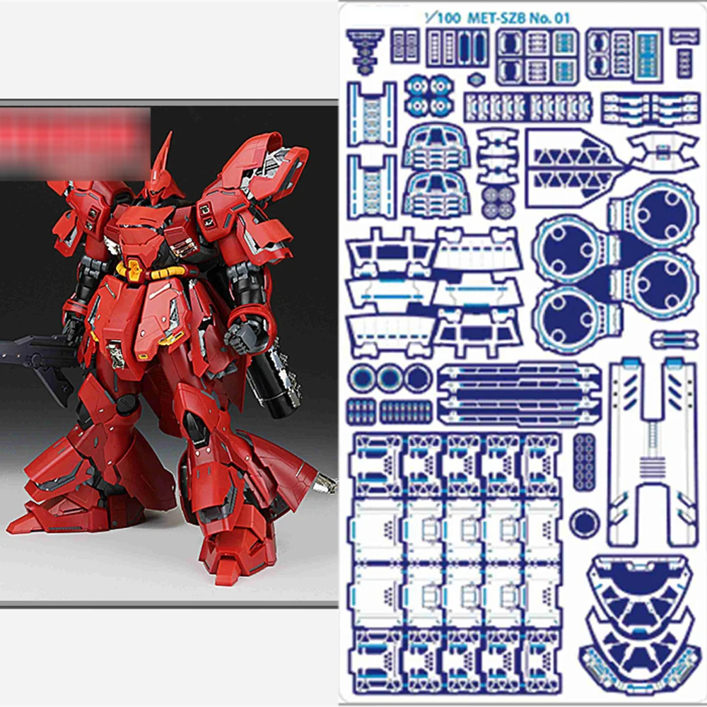 Upgrade Detail up Etch Parts Set for Bandai MG 1/100 Sazabi ver ka Gundam Model Replica Accessories
Upgrade Detail up Etch Parts Set for Bandai MG 1/100 Sazabi ver ka Gundam Model Replica Accessories