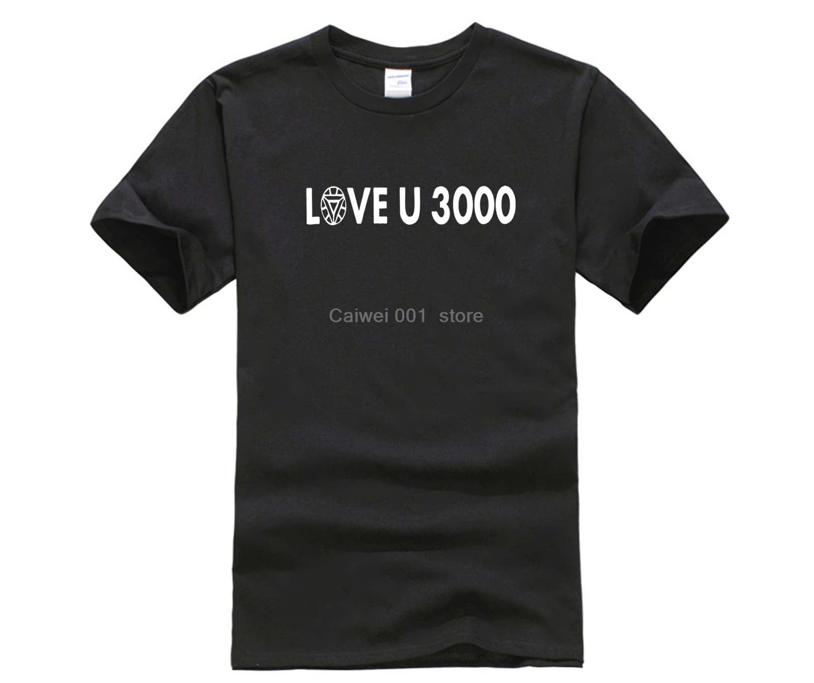 Мужская футболка с надписью I Love U 3000 Железный человек для мужчин потрясающие