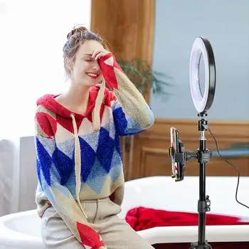 Photo Studio Video Light Dimmable LED Selfie Ring Light USB ring lamp Photography Light with tripod stand for Makeup Youtube
Photo Studio Video Light Dimmable LED Selfie Ring Light USB ring lamp Photography Light with tripod stand for Makeup Youtube