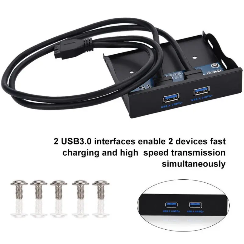 USB 3.0 Back Panel Expansion Bracket To 20-Pin Header 2 Port Cable For Desktop Computer
USB 3.0 Back Panel Expansion Bracket To 20-Pin Header 2 Port Cable For Desktop Computer