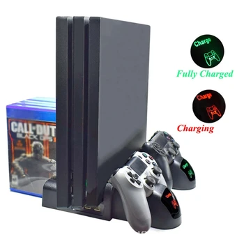 For PS4/PS4 Slim/PS4 Pro Dual Controller Charger Console Vertical Cooling Stand Charging Station LED Fan
For PS4/PS4 Slim/PS4 Pro Dual Controller Charger Console Vertical Cooling Stand Charging Station LED Fan