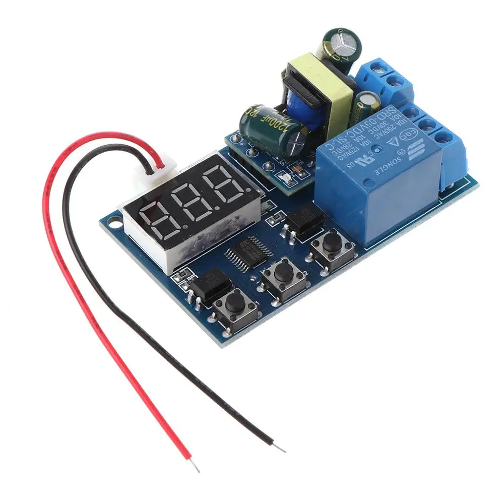 AC 110V 220V 5A LED Display Trigger Cycle Delay Time Relay PLC Timer Switch Module
AC 110V 220V 5A LED Display Trigger Cycle Delay Time Relay PLC Timer Switch Module