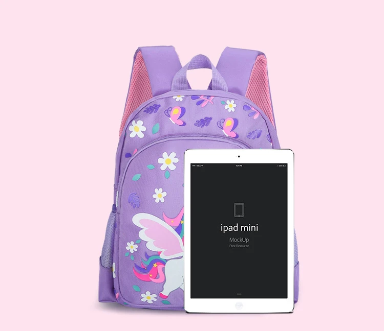 Unicorn Floral Cartoon Backpack Unicorn Floral Cartoon Backpack