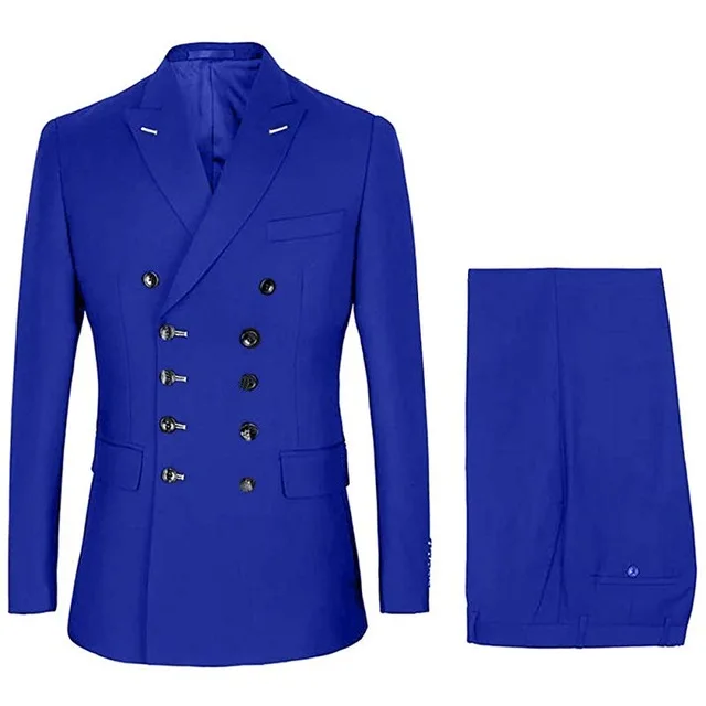 Royal Blue New Fashion Custom Made Double Breasted Men Suit Formal Business Wedding Tuxedos (Jacket+Pants)
Royal Blue New Fashion Custom Made Double Breasted Men Suit Formal Business Wedding Tuxedos (Jacket+Pants)
