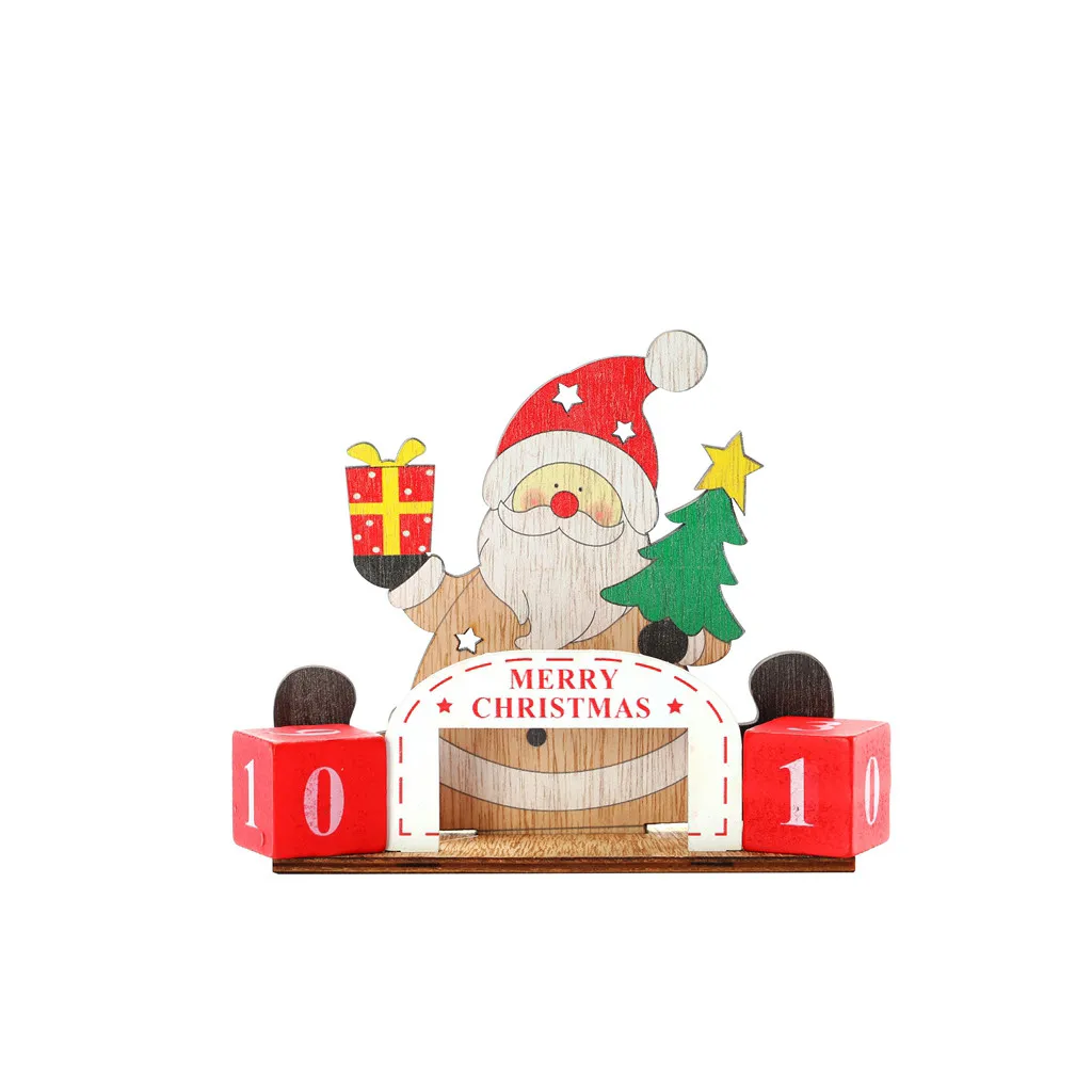 Christmas Advent Count down Calendar Wooden Santa Claus Snowman Reindeer Pattern With Painted Blocks Holiday Home Ornament Decor
Christmas Advent Count down Calendar Wooden Santa Claus Snowman Reindeer Pattern With Painted Blocks Holiday Home Ornament Decor