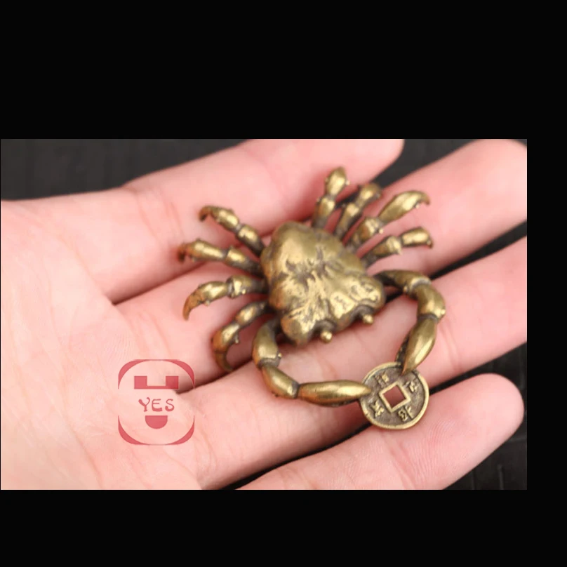 YES Creative Retro Mini Brass Crab Animal Statue Money Wealth Pendant Tea Cup Holder Sculpture Decoration Ornament Hand Toy Gift
YES Creative Retro Mini Brass Crab Animal Statue Money Wealth Pendant Tea Cup Holder Sculpture Decoration Ornament Hand Toy Gift