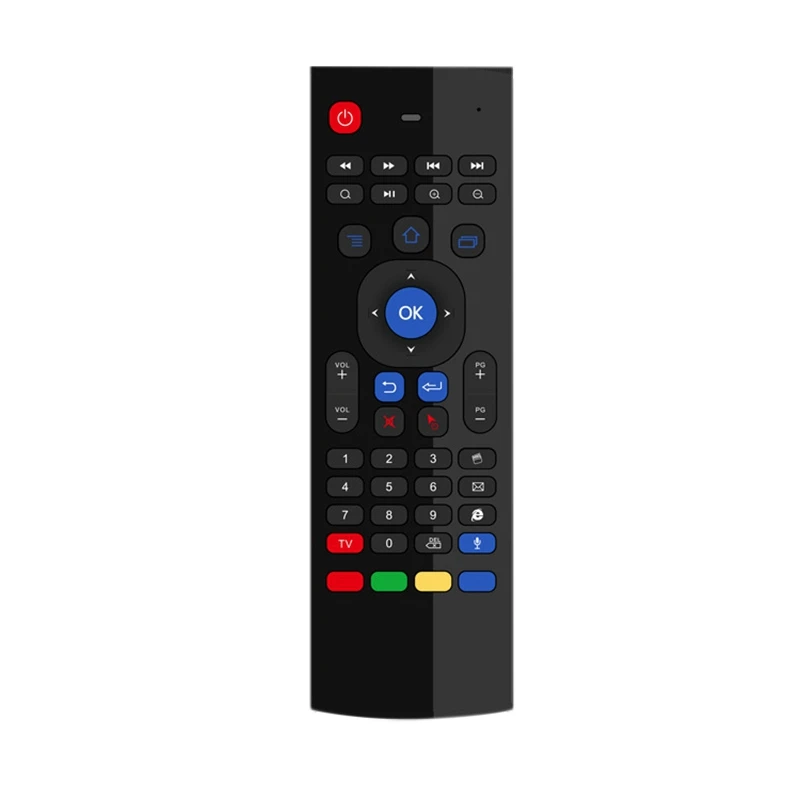 T3Mc Full Keyboard Infrared Learning Flying Mouse Color Light Voice with Gyroscope Wireless Remote Control
T3Mc Full Keyboard Infrared Learning Flying Mouse Color Light Voice with Gyroscope Wireless Remote Control