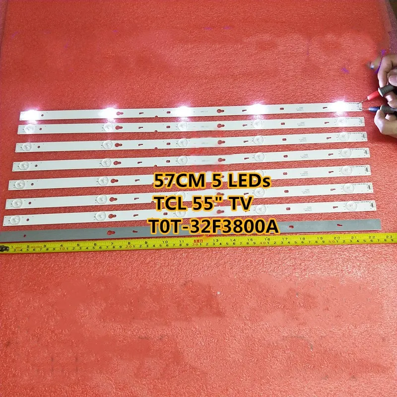 8 Pieces 57CM 5 LEDs New Original for TCL 55" TV LED Strip T0T-32F3800A YHF-4C-LB3205-YHEX1 YHA-4C-LB3205-YHEX1 040815-RG7XFW
8 Pieces 57CM 5 LEDs New Original for TCL 55" TV LED Strip T0T-32F3800A YHF-4C-LB3205-YHEX1 YHA-4C-LB3205-YHEX1 040815-RG7XFW