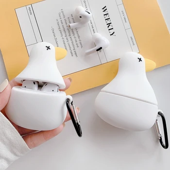 For Airpods Pro 3D Cute Cartoon White Duck Goose Case for Apple Airpods 1 2 3 Wireless Earphone Headphone Cover Charging Box
For Airpods Pro 3D Cute Cartoon White Duck Goose Case for Apple Airpods 1 2 3 Wireless Earphone Headphone Cover Charging Box