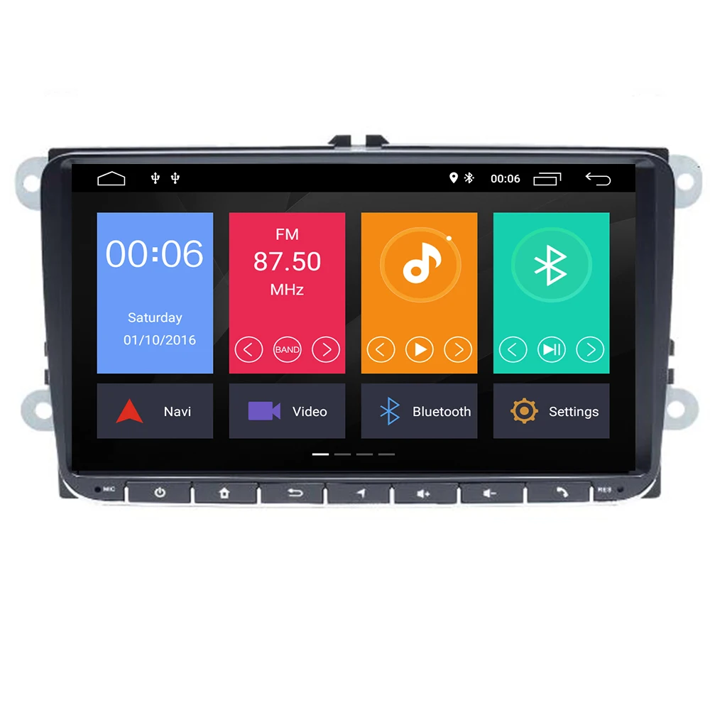 DSP IPS 9 "Android 10 автомобильный радиоприемник GPS навигация для VW Skoda Octavia golf 5 6 touran passat