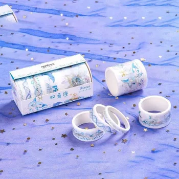 5Pcs/Set Creative Twelve Constellation Series Paper Tape Set DIY Album Diary Decoration Stickers Masking Tapes
5Pcs/Set Creative Twelve Constellation Series Paper Tape Set DIY Album Diary Decoration Stickers Masking Tapes