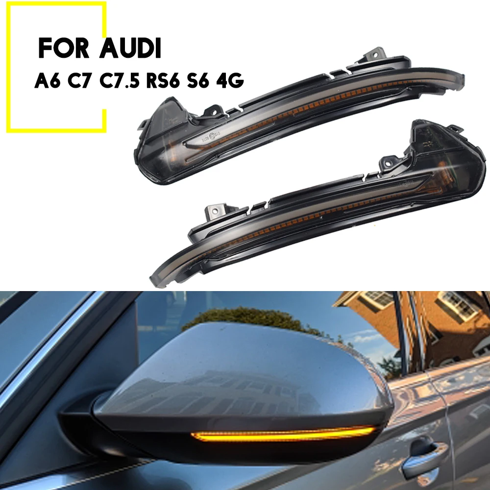 For Audi A6 C7 C7.5 RS6 S6 4G 2012-2018 Dynamic Turn Signal Light LED Side Wing Rearview Mirror Indicator Blinker Lamp
For Audi A6 C7 C7.5 RS6 S6 4G 2012-2018 Dynamic Turn Signal Light LED Side Wing Rearview Mirror Indicator Blinker Lamp