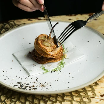 Exclusive KINGLANG Ceramic Dinner Plate Western Big Steak Plate Main Course Plate Dessert Dishes Flat Dish
Exclusive KINGLANG Ceramic Dinner Plate Western Big Steak Plate Main Course Plate Dessert Dishes Flat Dish